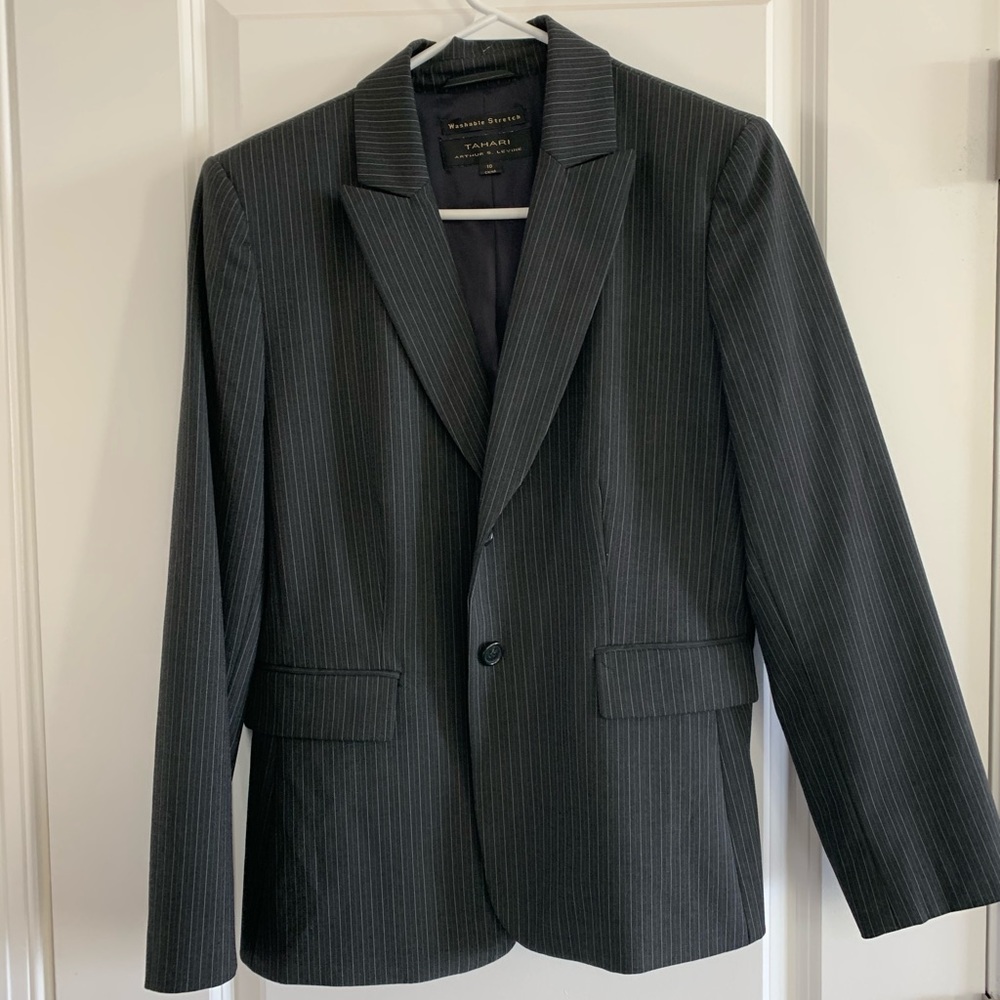 Women’s pinstripe suit